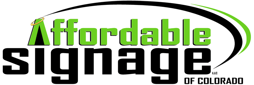 Affordable signage of colorado logo